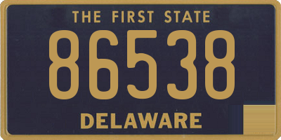DE license plate 86538