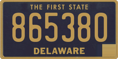 DE license plate 865380