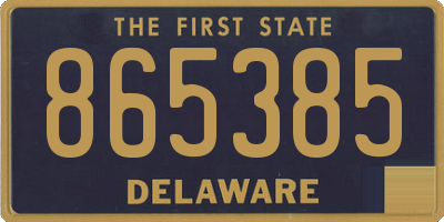 DE license plate 865385