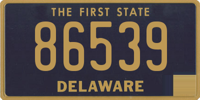 DE license plate 86539