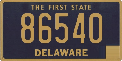 DE license plate 86540