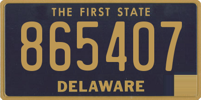 DE license plate 865407