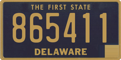 DE license plate 865411