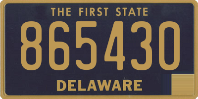DE license plate 865430