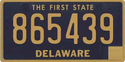 DE license plate 865439