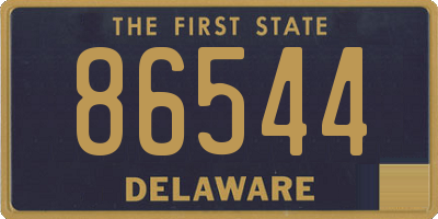 DE license plate 86544