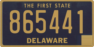 DE license plate 865441