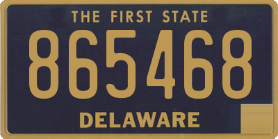 DE license plate 865468