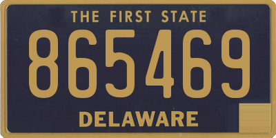 DE license plate 865469
