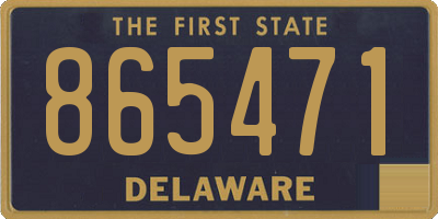 DE license plate 865471