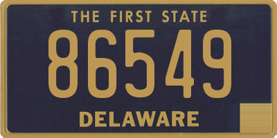 DE license plate 86549