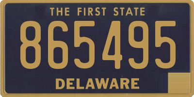 DE license plate 865495