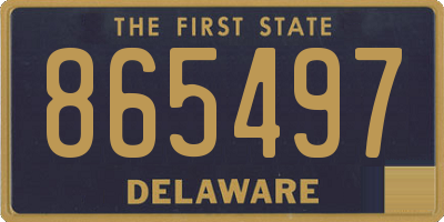 DE license plate 865497