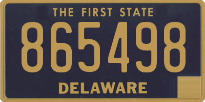 DE license plate 865498