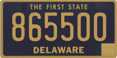 DE license plate 865500