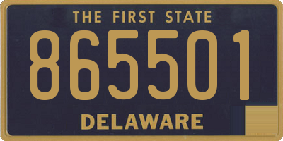 DE license plate 865501