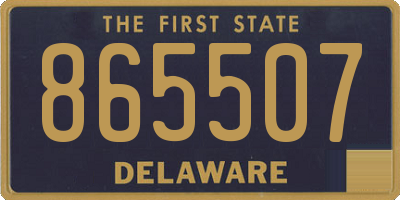 DE license plate 865507