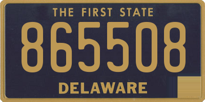 DE license plate 865508