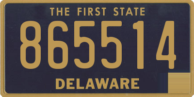DE license plate 865514