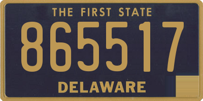 DE license plate 865517
