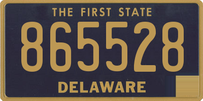 DE license plate 865528