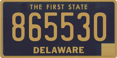 DE license plate 865530