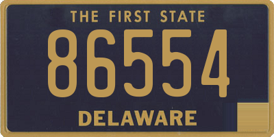 DE license plate 86554