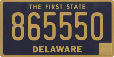 DE license plate 865550