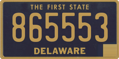DE license plate 865553
