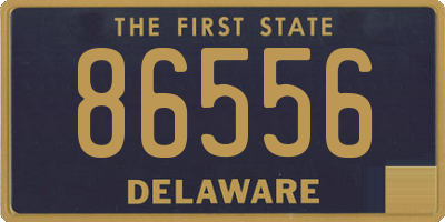 DE license plate 86556