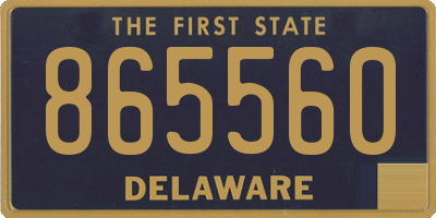 DE license plate 865560