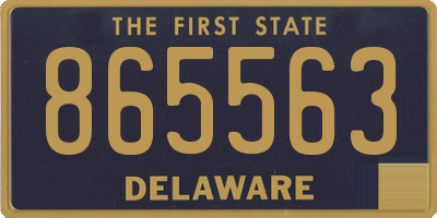 DE license plate 865563