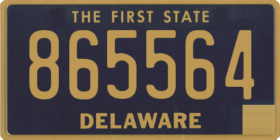 DE license plate 865564