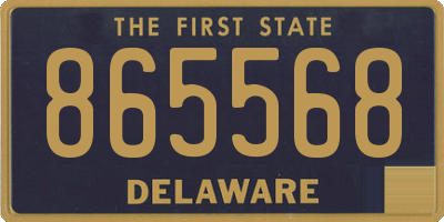 DE license plate 865568