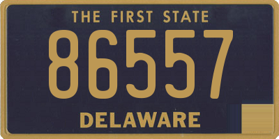 DE license plate 86557