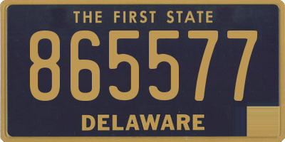DE license plate 865577
