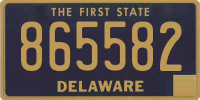DE license plate 865582