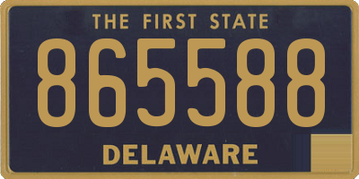 DE license plate 865588