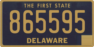 DE license plate 865595