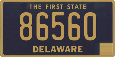 DE license plate 86560