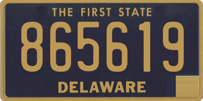 DE license plate 865619