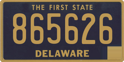 DE license plate 865626