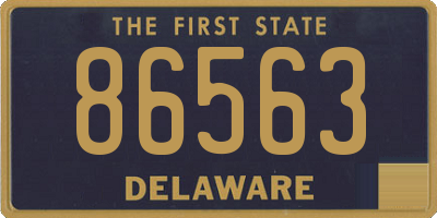 DE license plate 86563