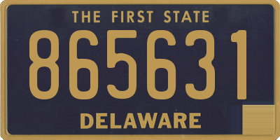 DE license plate 865631