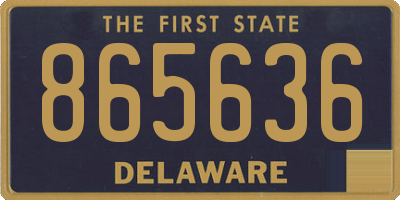 DE license plate 865636