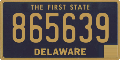 DE license plate 865639