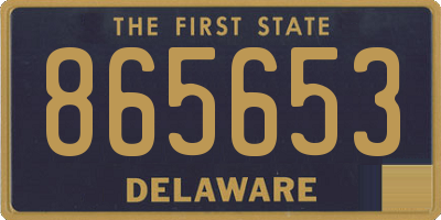 DE license plate 865653