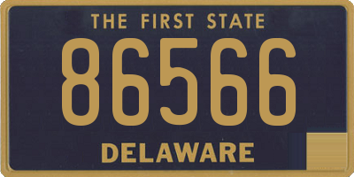 DE license plate 86566