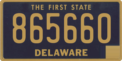 DE license plate 865660