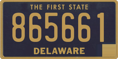 DE license plate 865661